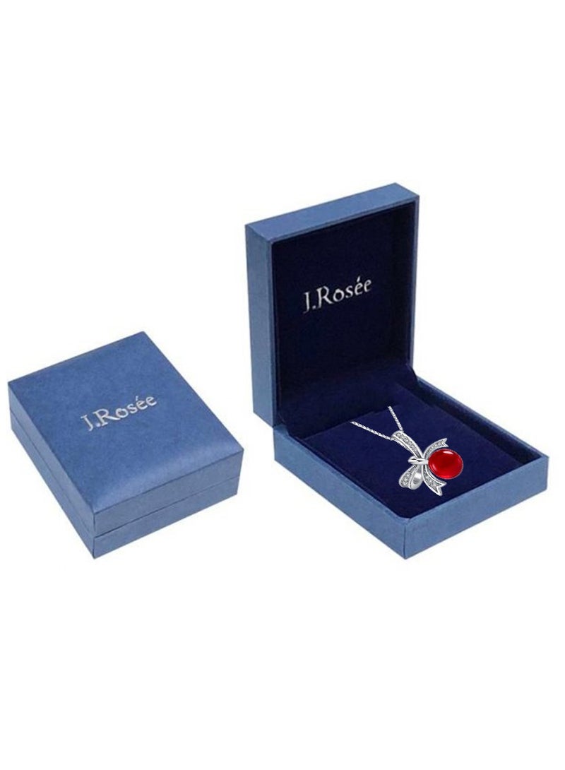 J.Rosée Swarovski Elements Crystal 18K Rose Gold Plated 925 Sterling Silver Pendant Necklace for Women Gift Packing J.Rosée Fashion Jewelry YJ-00372 - Image 4