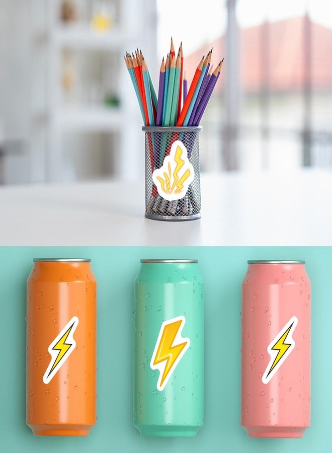 PIBIPAID 1080 Pcs Lightning Bolt Stickers,Flash Weather Birthday Party Favors Supplies Decorations Goodie Bag Stuffers Prize Labels - Image 3