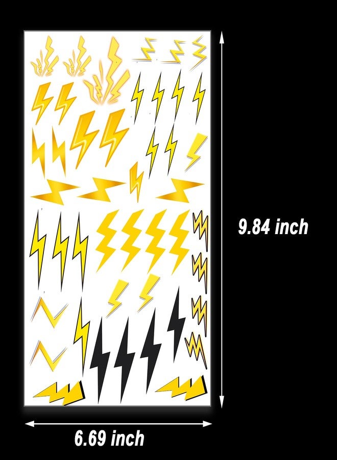 PIBIPAID 1080 Pcs Lightning Bolt Stickers,Flash Weather Birthday Party Favors Supplies Decorations Goodie Bag Stuffers Prize Labels - Image 2