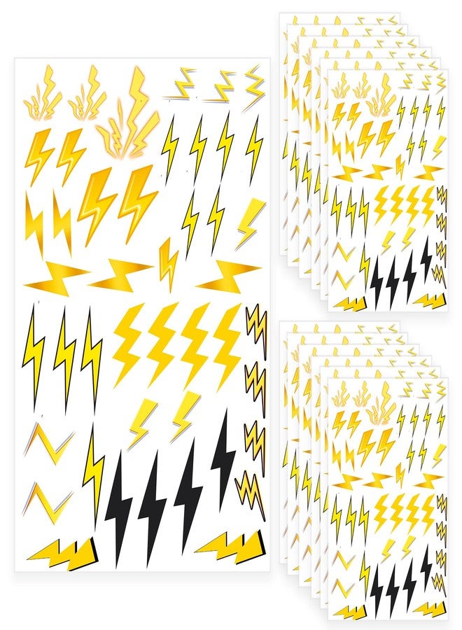 PIBIPAID 1080 Pcs Lightning Bolt Stickers,Flash Weather Birthday Party Favors Supplies Decorations Goodie Bag Stuffers Prize Labels - Image 1