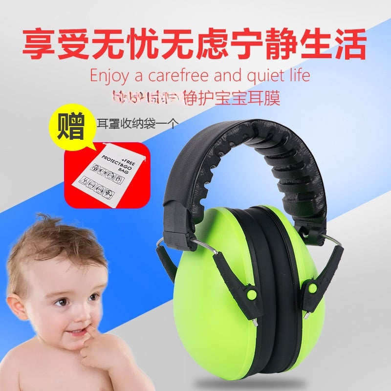 Manufacturers supply sound-proof earmuffs for children, students, noise-proof headphones, sleeping children, noise-reducing earmuffs Y3-A sky blue - Image 3