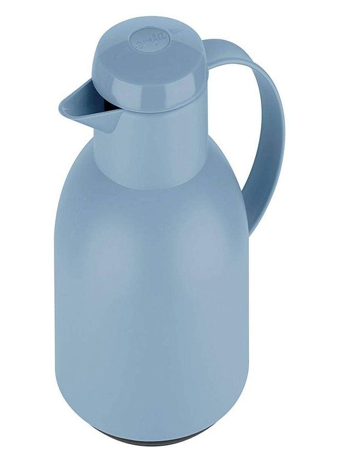 Emsa Samba , Plastic Thermal Jug 1 Litre, Powder Free, Blue - Image 1