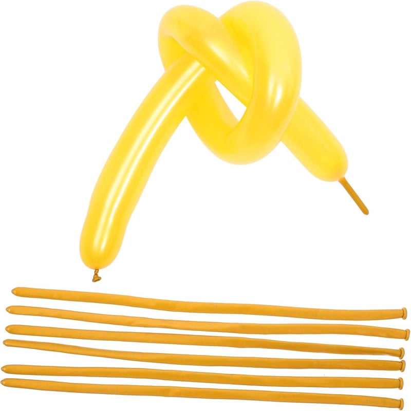 Golden Long Strip Modelling Balloons 100pcs for Wedding Birthday Decorations - Image 1