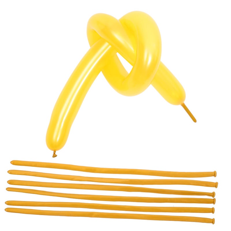 Golden Long Strip Modelling Balloons 100pcs for Wedding Birthday Decorations - Image 2