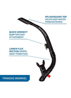 Scubapro Trinidad Adult Mask Snorkel Combo Black  - Image 4