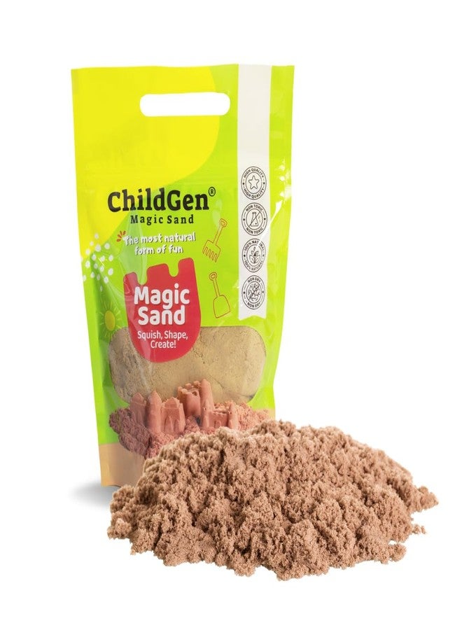 ChildGen Magic Sand, 2lbs Natural Sea Sand in Resealable Bag, Non-Toxic Play Sand for Kids, Soft, Moldable, Mess-Free Sensory Play - Image 1