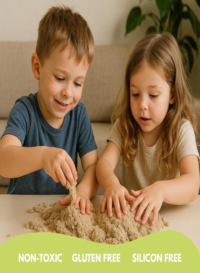 ChildGen Magic Sand, 2lbs Natural Sea Sand in Resealable Bag, Non-Toxic Play Sand for Kids, Soft, Moldable, Mess-Free Sensory Play - Image 3
