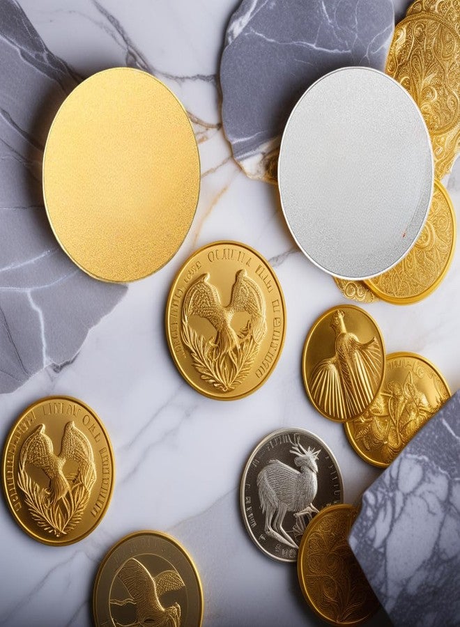 Xdkyzrs 10PCS Blank Brass Coins for Laser Engraving - 40mm Unfinished Challenge Coin Blanks, Engravable Metal Coins for DIY, Customization, Memorial, Gift - Image 5