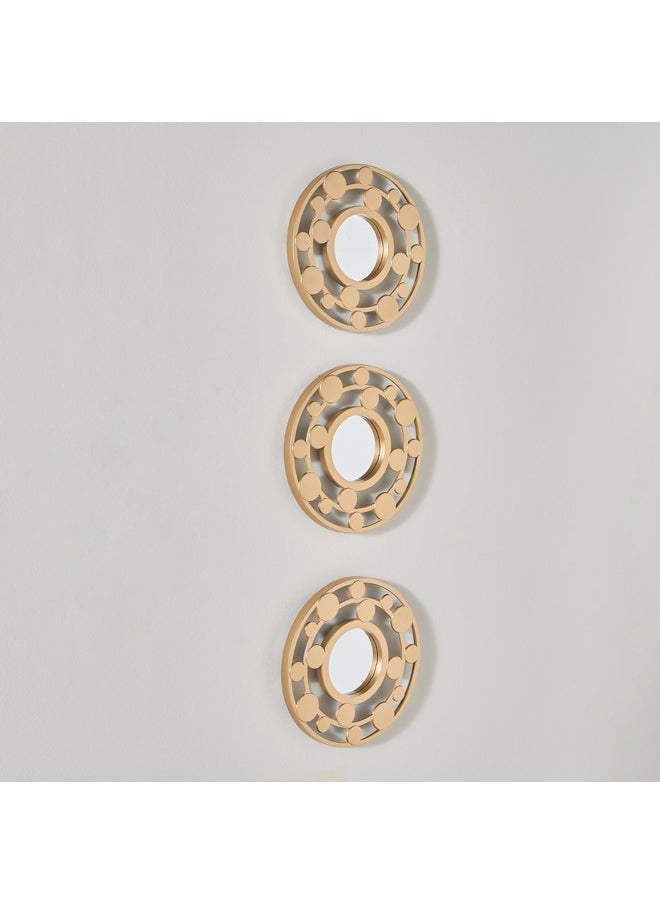 Home Box Faiz 3-Pieces Round Mirror Set 25 X 25 Cm  - Image 1