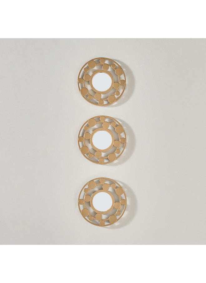 Home Box Faiz 3-Pieces Round Mirror Set 25 X 25 Cm  - Image 2