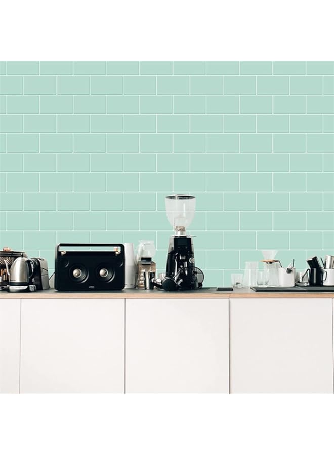 Raxoom 10 Sheets Pack Sheet Peel Stick Tiles and Kitchen Backsplash, 12 x 12 Inches Self Adhesive Kitchen Backsplash 3D Wall Panels for Bathroom Kitchen Tiles, Green - Image 4