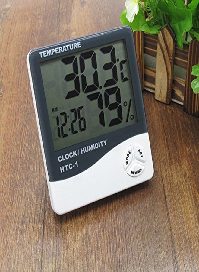 سكاي ووك شاشة عرض رقمية LCD، مقياس حرارة ورطوبة، وقت، منبه، الكل في واحد - Image 1