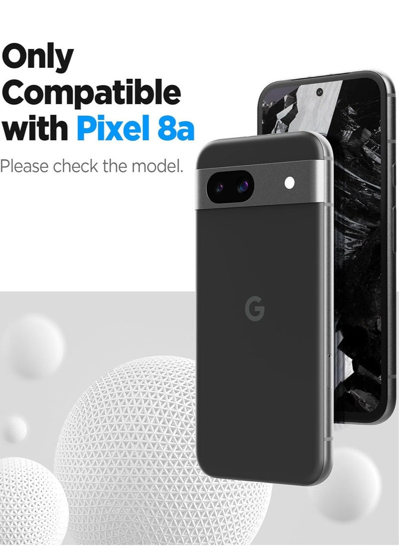 Spigen جراب واقي لعدسة الكاميرا GLAStR EZ Fit Optik من Google Pixel 8a [عبوة من قطعتين] - شفاف للغاية  - Image 2