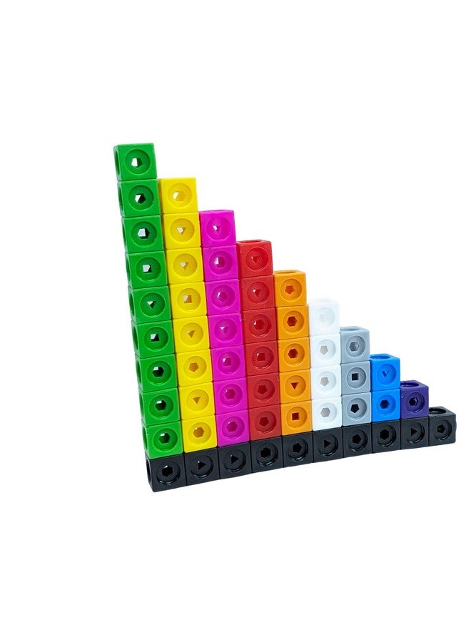 StepsToDo Pack 100 Maths Cubes in 5 Colours. Math Teaching Aid. 2CM Size. Interlocking Counting Cubes. Linking Cubes. Snap Cubes. with Activity Booklet - Image 3
