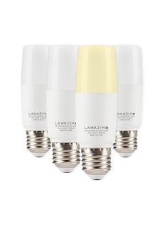 LAWAZIM 9W LED Stick E27 -4 Piece 3000K Warm White- Energy Saving 55W Equivalent Non-Dimmable Lightbulbs with 720 Lumens and a Lifespan of 15,000 Hours - for Wall Sconces, Desk Lamps, and Garage Use  - Image 1