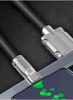 مي وان كابل شحن سريع 120 وات USB A إلى لايتنينج للآيفون 1 متر أسود  - Image 4