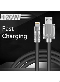 مي وان كابل شحن سريع 120 وات USB A إلى لايتنينج للآيفون 1 متر أسود  - Image 3