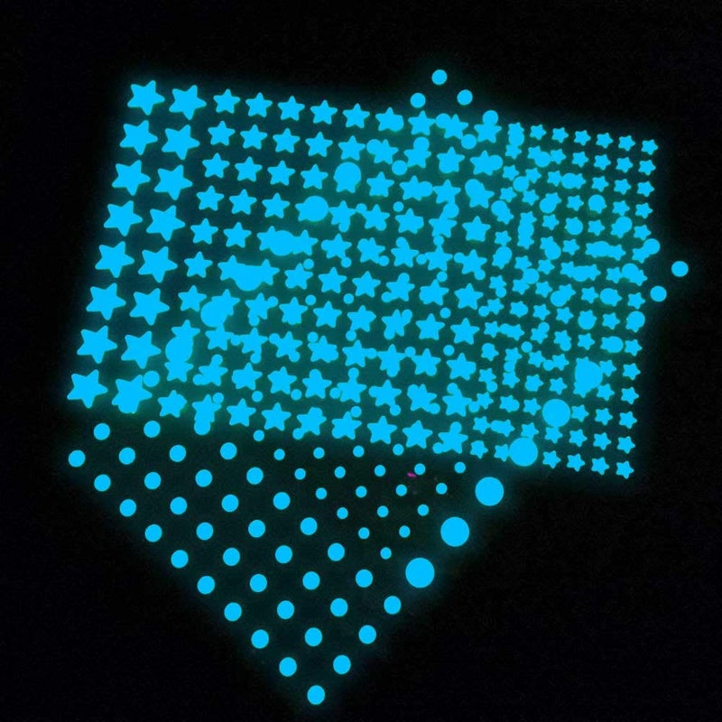 Neasyth 1230 PCS Glow in The Dark Stars Wall Stickers, 3D Adhesive Dots Decor Starry Sky Decor for Kids Bedroom, Beautiful Wall Decals (Blue) - Image 2
