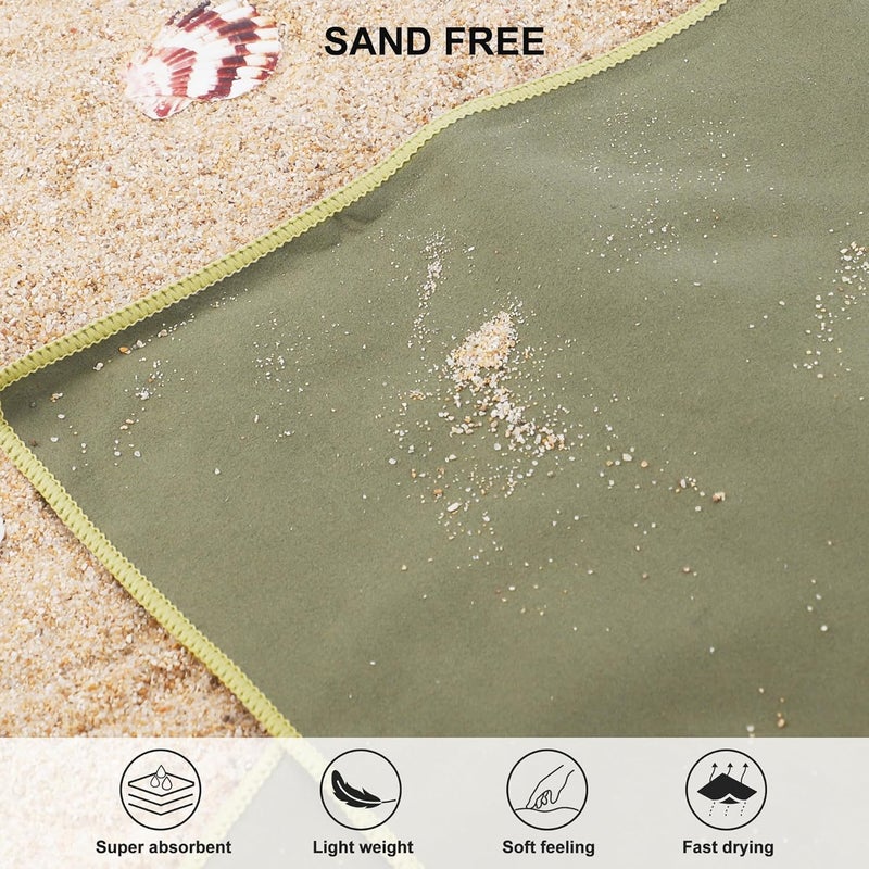 Rainleaf Microfiber Towel Perfect Travel & Sports &Camping Towel.Fast Drying - Super Absorbent - Ultra Compact.Suitable for Backpacking,Gym,Beach,Swimming,Yoga - Image 5