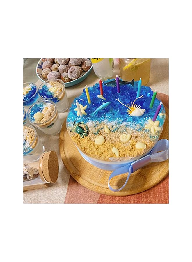 S-TOP 3 PCS Marine Theme Cake Fondant Silicone Mold Seashell Conch Starfish Coral Under the Sea Handmade Pastry Baking Molds for DIY Cake Border Decoration Chocolate Candy Polymer Clay Crafting Projects - Image 3