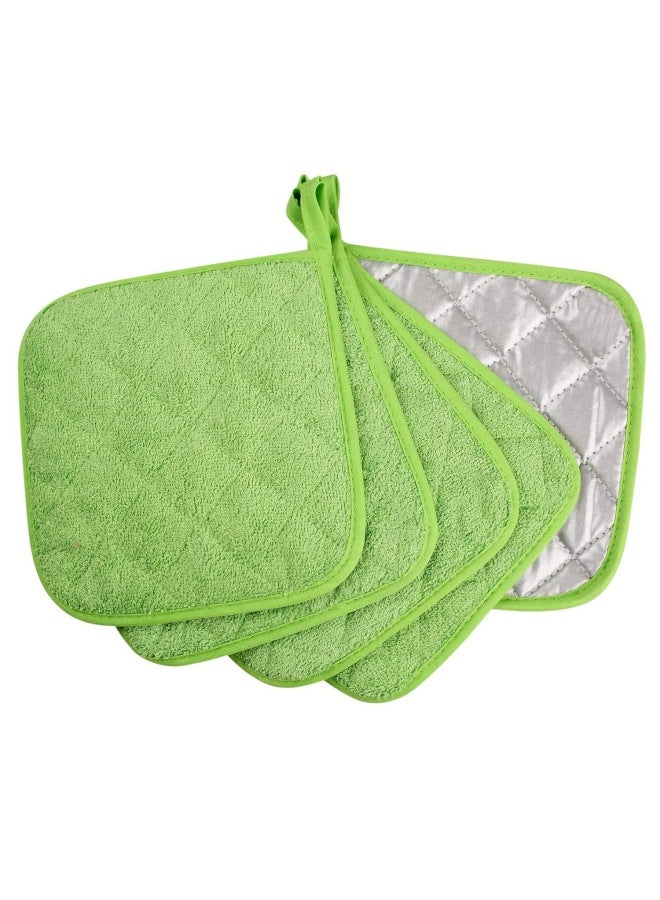 Thickened Heat Insulation Mat Towel Cloth Coated Silver Cloth Heat Insulation Mat Kitchen Multi-use Baking Heat Insulation Mat Heat Insulation Mat-Color:Navy Blue-Specifications:18*18cm - Image 3