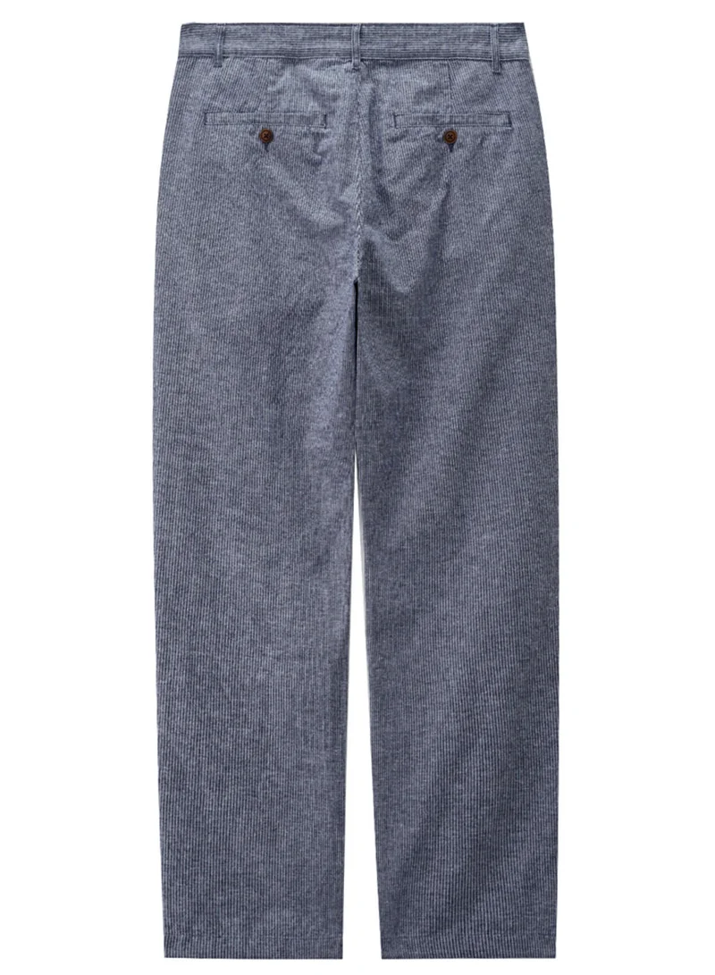 GIORDANO  Men’s Low Rise Slim Taper Linen Cotton Pants for Men | Best Price UAE