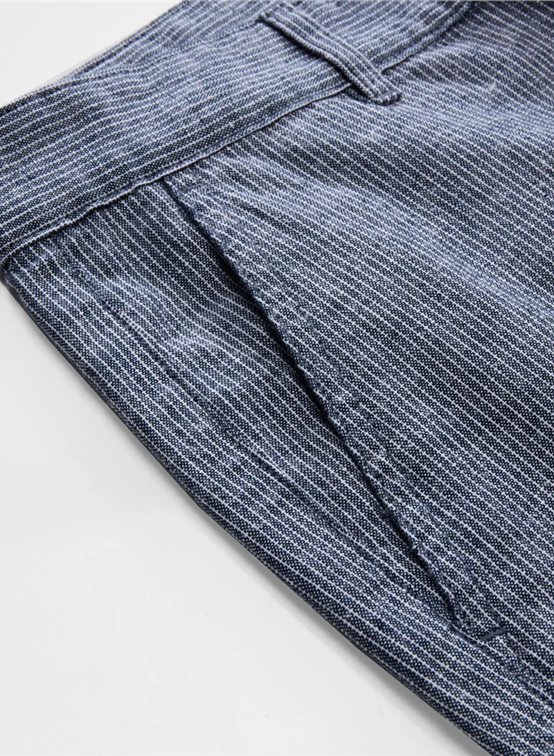 GIORDANO  Men’s Low Rise Slim Taper Linen Cotton Pants for Men | Best Price UAE