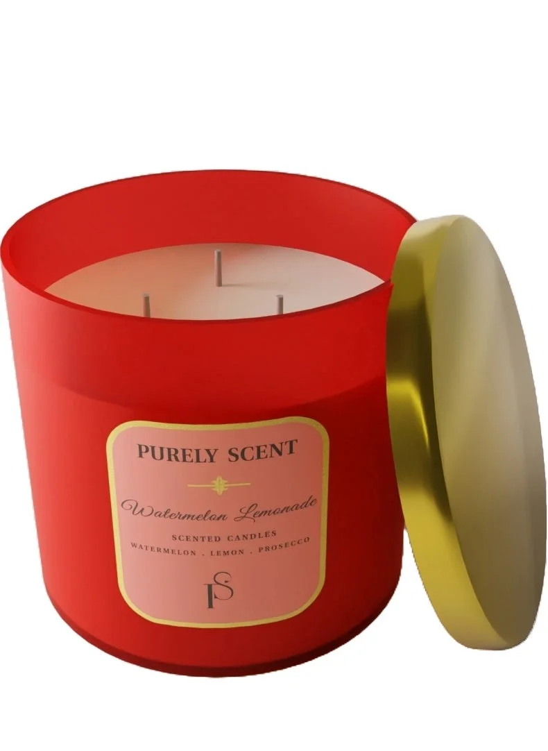 PURELY SCENT Watermelon Lemonade 100% Soy Wax Candle 410 Grams