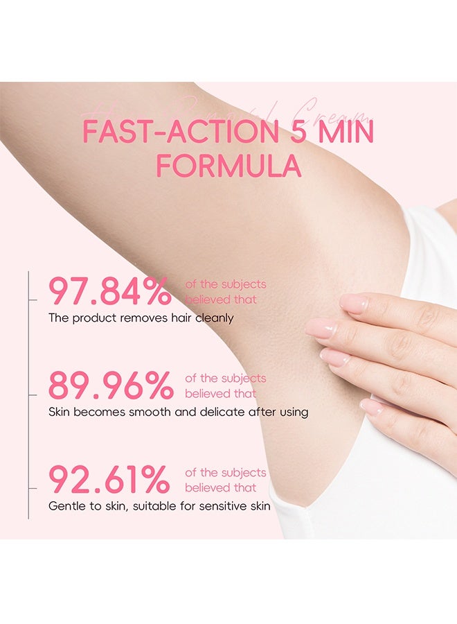 Laikou Japan Sakura Hair Removal Cream - Painless Depilatory Cream For Bikini Line, Body, Legs, Arms, Underarms Hair Removal Butter for Women with Spatula, For All Skin Types - Image 4