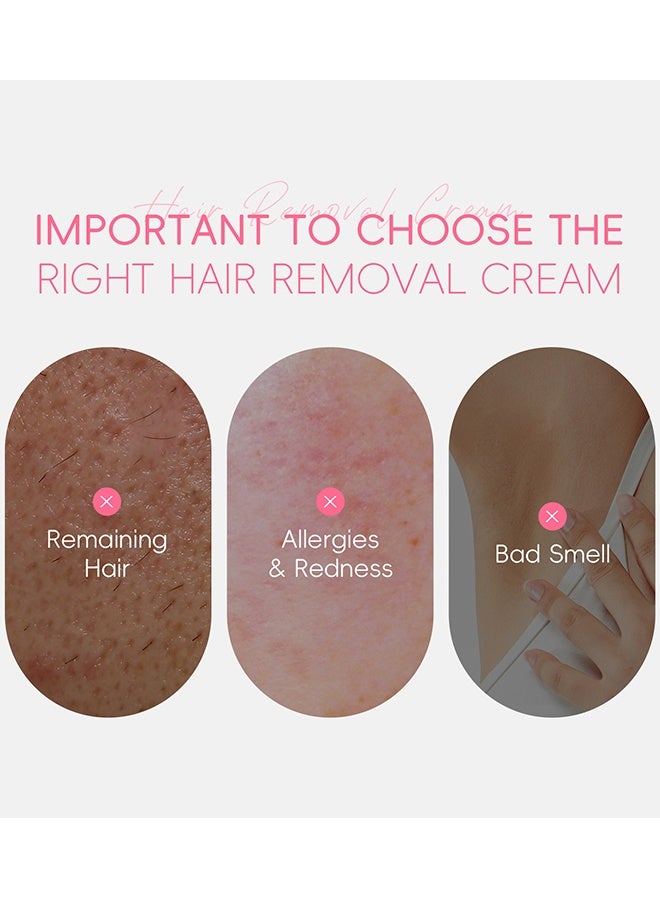 Laikou Japan Sakura Hair Removal Cream - Painless Depilatory Cream For Bikini Line, Body, Legs, Arms, Underarms Hair Removal Butter for Women with Spatula, For All Skin Types - Image 5