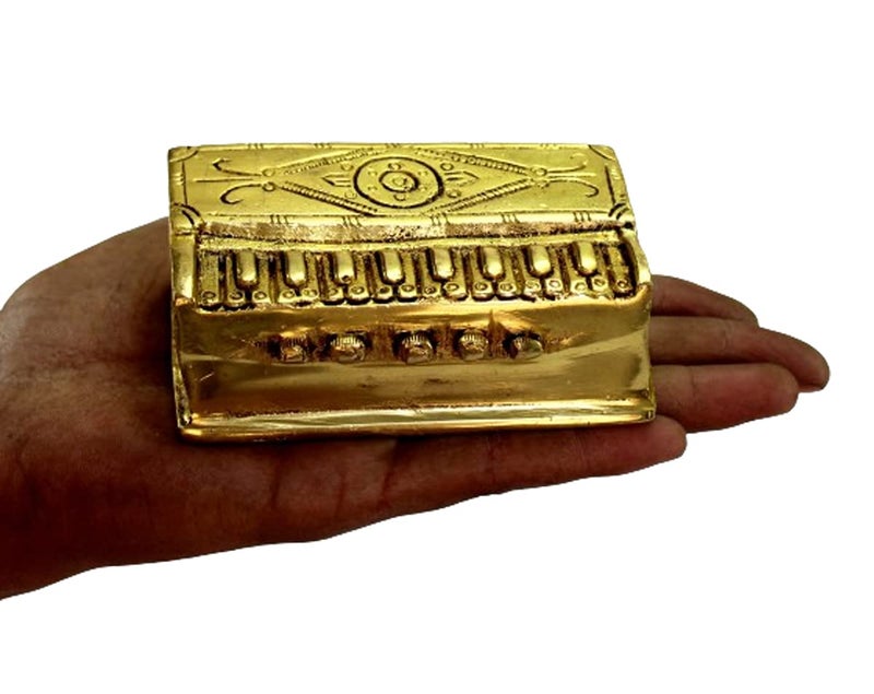 eSplanade Brass Miniature Musical Set - Veena Sitar Tabla and Harmonium Set | Home Decor Showpiece | Home Decor - Image 5