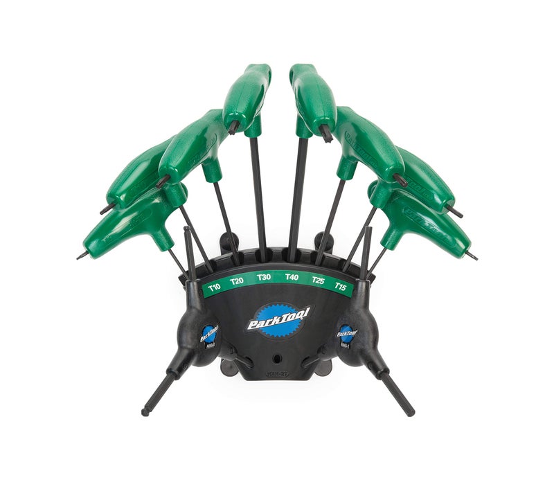 Park Tool Ph-T1.2 P-Handled Torx Compatible Driver Set With Holder-Shaped Wrench Set Tool Size T6/Size T8/Size T10/Size T15/Size T20/Size T25/Size T30/Size T40 - Image 2