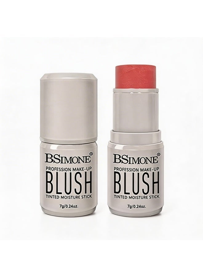 BSIMONE Multi-Use Matte Cream Blush & Lip Tint Stick, 2-in-1 Waterproof Makeup Stick, Long-Lasting Blendable Formula - #04 Rose Bean - Image 2