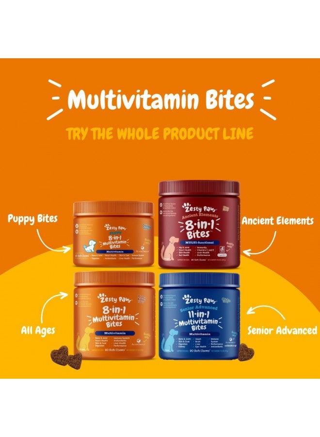 Zesty Paws Multifunctional Supplements For Dogs - Glucosamine Chondroitin For Joint Support With Probiotics For Gut And Immune Health – Omega Fish Oil With Antioxidants And Vitamins For Skin And Heart Health  - Image 3