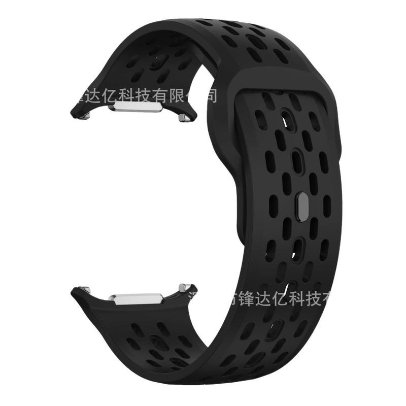 Adjustable Silicone Sport Smartwatch Band Compatible with Samsung Galaxy Watch Ultra with Fit Soft Strap and Quick Daily Replacement Blue - Image 5