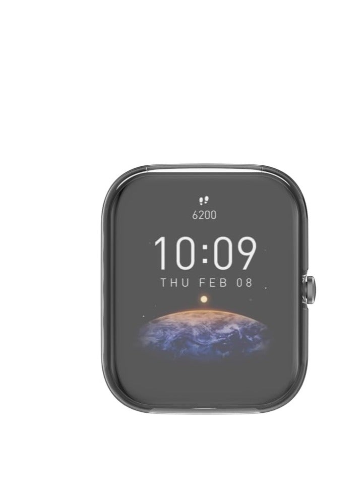 TPU Protective Cover For Bip 3 / Screen Protector Case For Amazfit SmartWatch Accessories Protection Shell (Clear) - Image 2