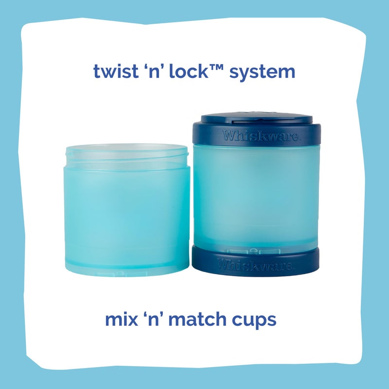 Whiskware Disney Princess Cinderella, Stackable Snack Containers for Kids, 3 Stackable Snack Cups for School or Travel, Backpack and Cupholder Friendly, Glass Slipper - Image 3