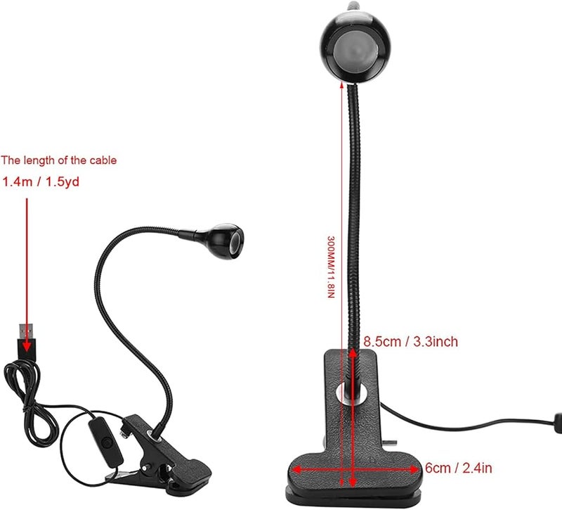 3W UV LED Black Light Lamp With Gooseneck And Clamp USB Powered 395nm Nail Art Resin Curing Light - Image 3