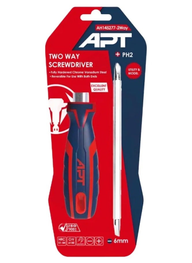 Apt - screwdriver 2 colors 2 Way  - Length 150mm on card - Image 1
