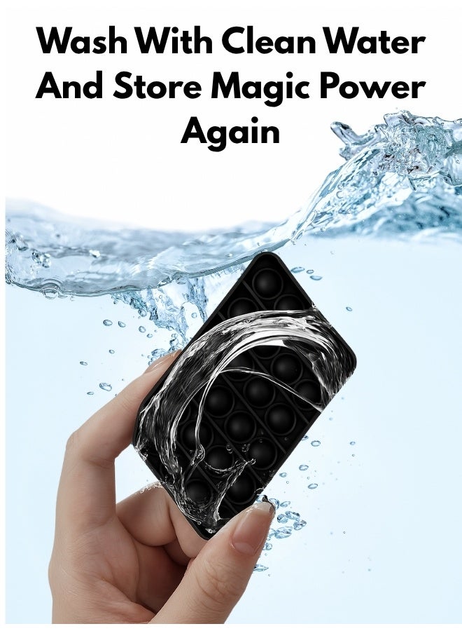 Silicone Suction Phone Holder with Adhesive Pads Heat Resistant No Residue Strong Grip for Mirror Gym Tiles and Streaming - Image 4
