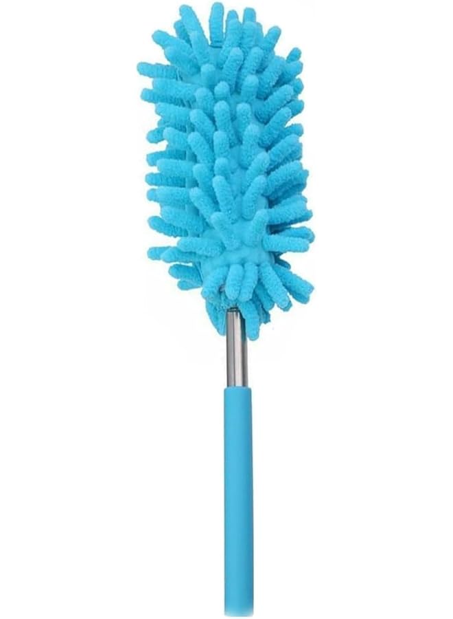 promass 1x Feather Duster With Extendable Pole Microfiber Washable Head Dust Cleaning Brush Fluffy Soft Blind Dust Remover For Home Office And Kitchen - Image 1