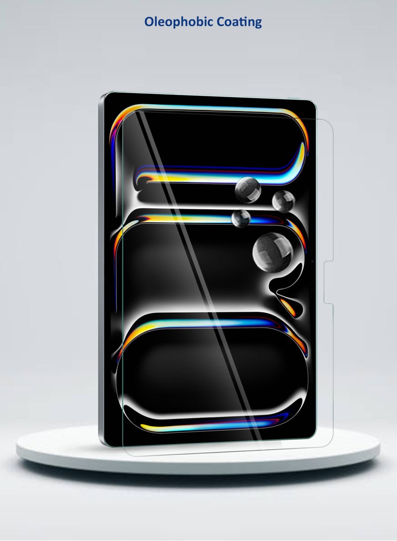 دبليو تيك ابل ايباد برو 11 5 جي 2024 الجيل الخامس - 11 بوصة زجاج مقوى 9H الترا اتش دي واقي شاشة - شفاف - Image 5