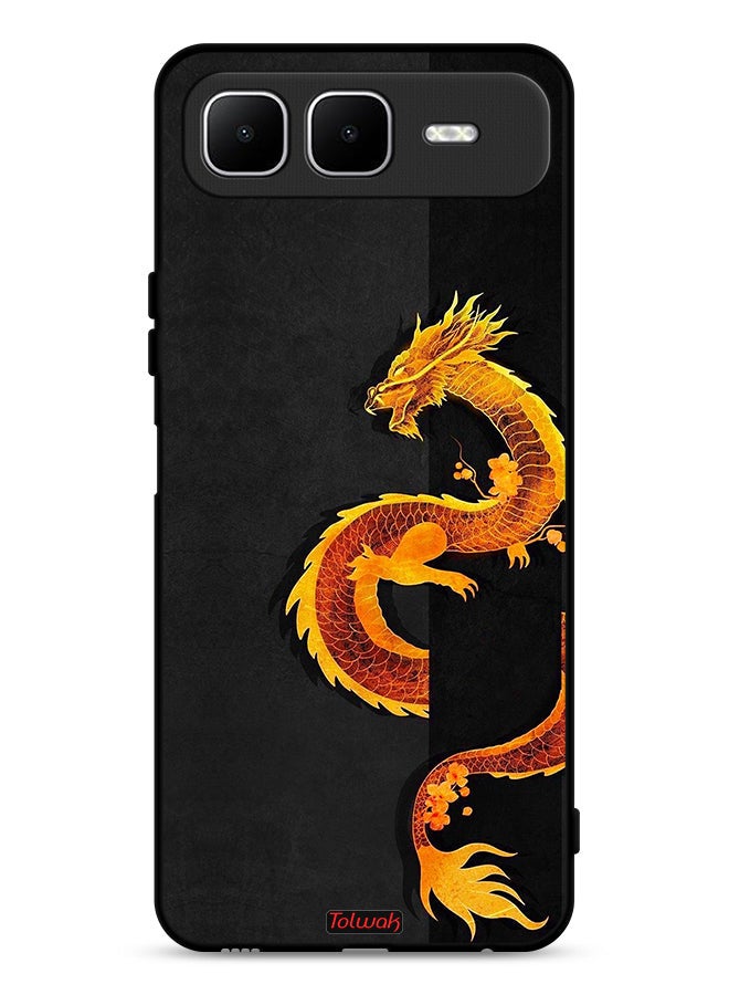 Tolwak Infinix Smart 10 Plus Protective Case Cover Dragon Art