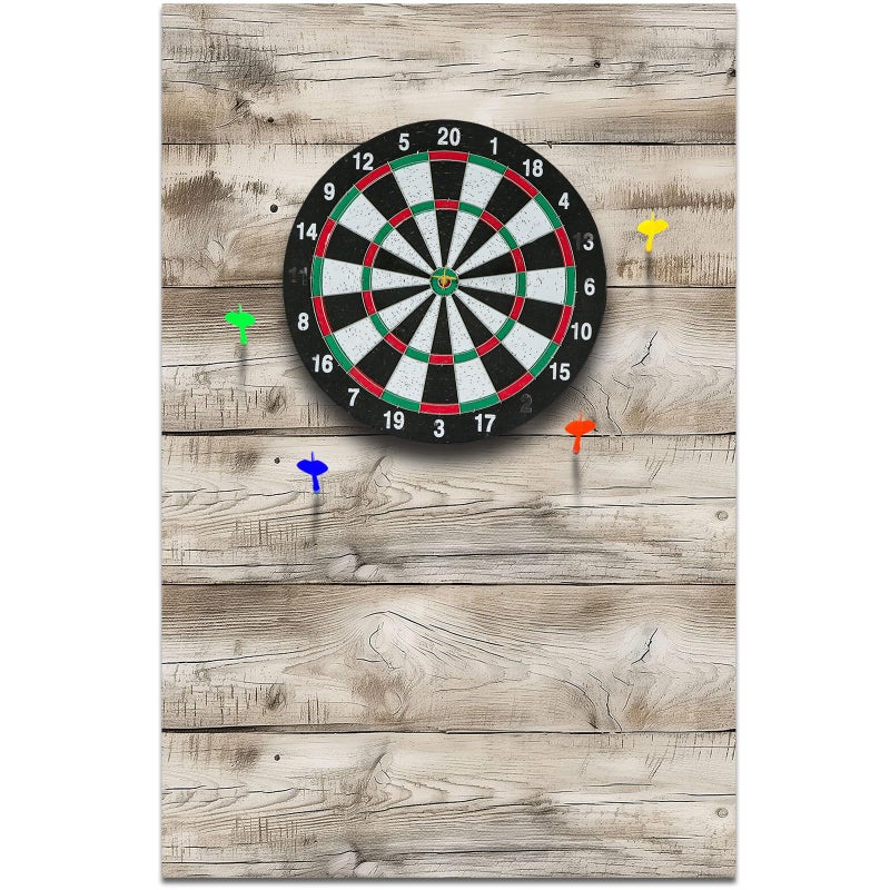 Hahafelt 36 x 24 x 05 Inch Felt Wood Grain Dart Board Wall Protectors Square Dart Board Backing Tiles Dartboard Backboard Cork Backboards Alternative Light Grain - Image 2