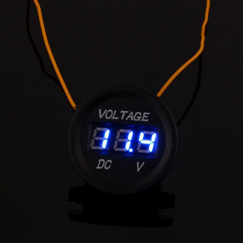 LED Digital Voltmeter for DC 12V-24V Vehicles - Universal Car Voltage Meter with Reverse Connection Protection - Compact Battery Monitor for Motorcycles Cars Boats - Image 2