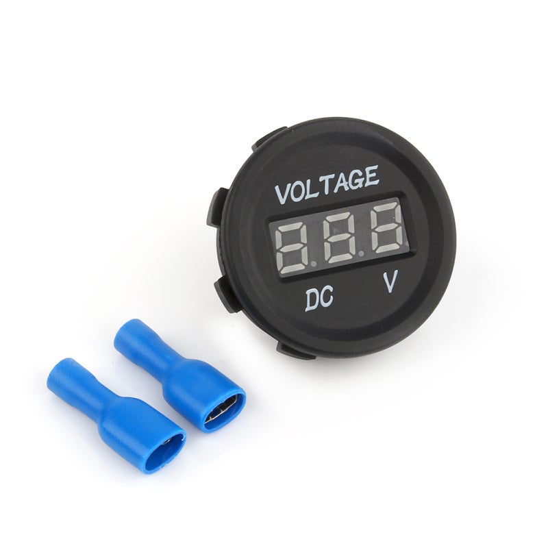 LED Digital Voltmeter for DC 12V-24V Vehicles - Universal Car Voltage Meter with Reverse Connection Protection - Compact Battery Monitor for Motorcycles Cars Boats - Image 3