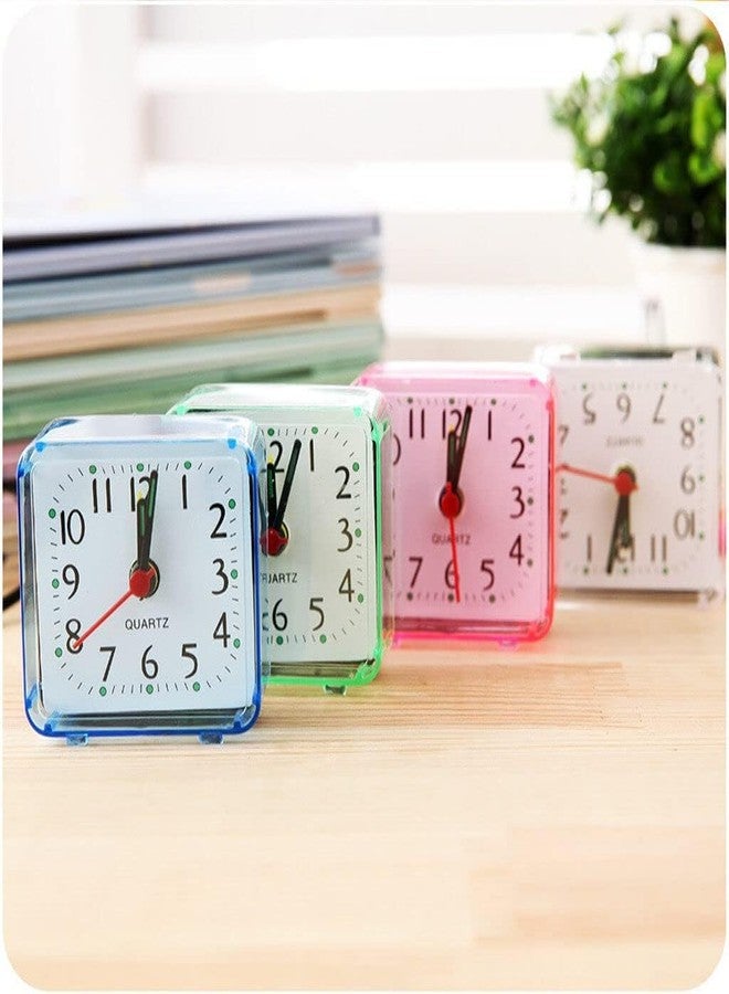 WinldMonmo Transparent Mini Square Alarm Clock, Silent, Digital, for Desk, Table, Bedroom, Large Display for Elderly, Home Decor - Image 5