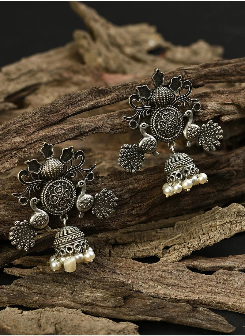SOHI Dome Shaped Drop Earrings