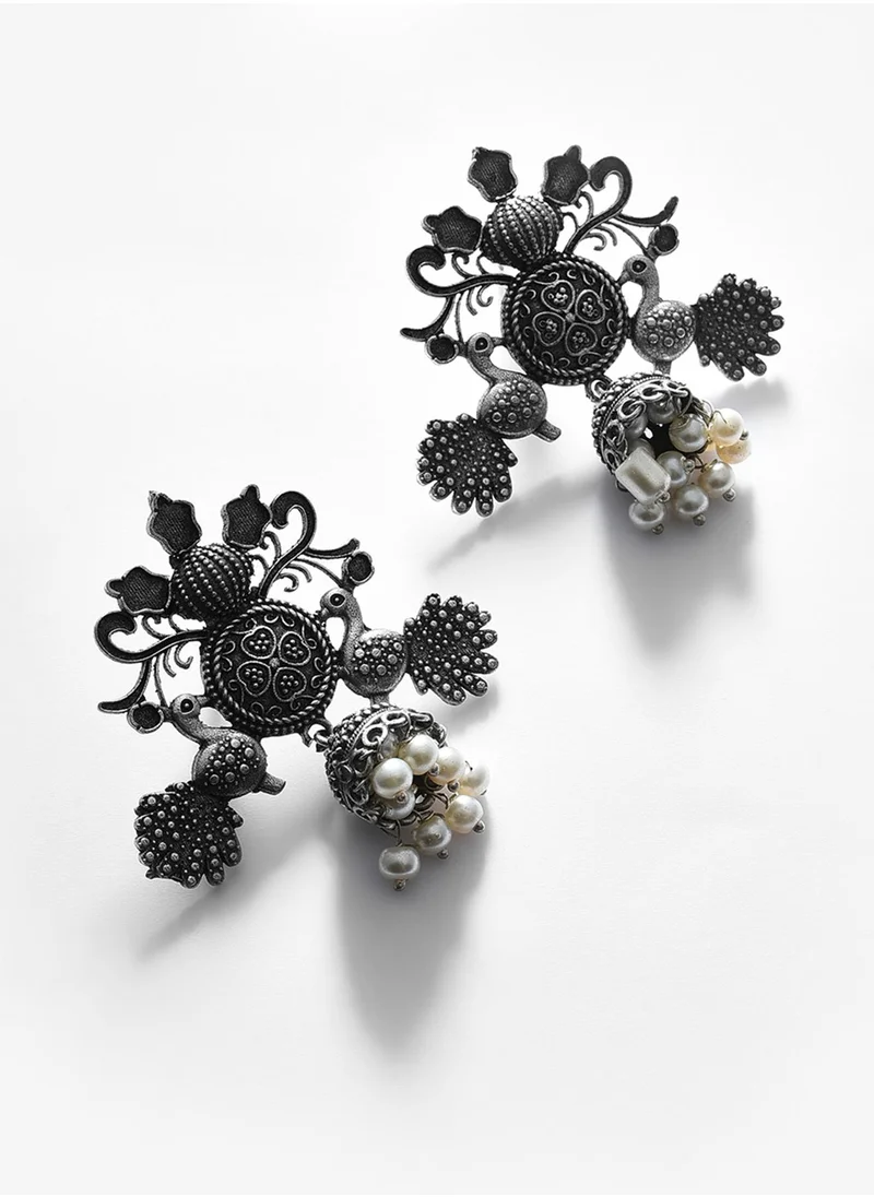SOHI Dome Shaped Drop Earrings