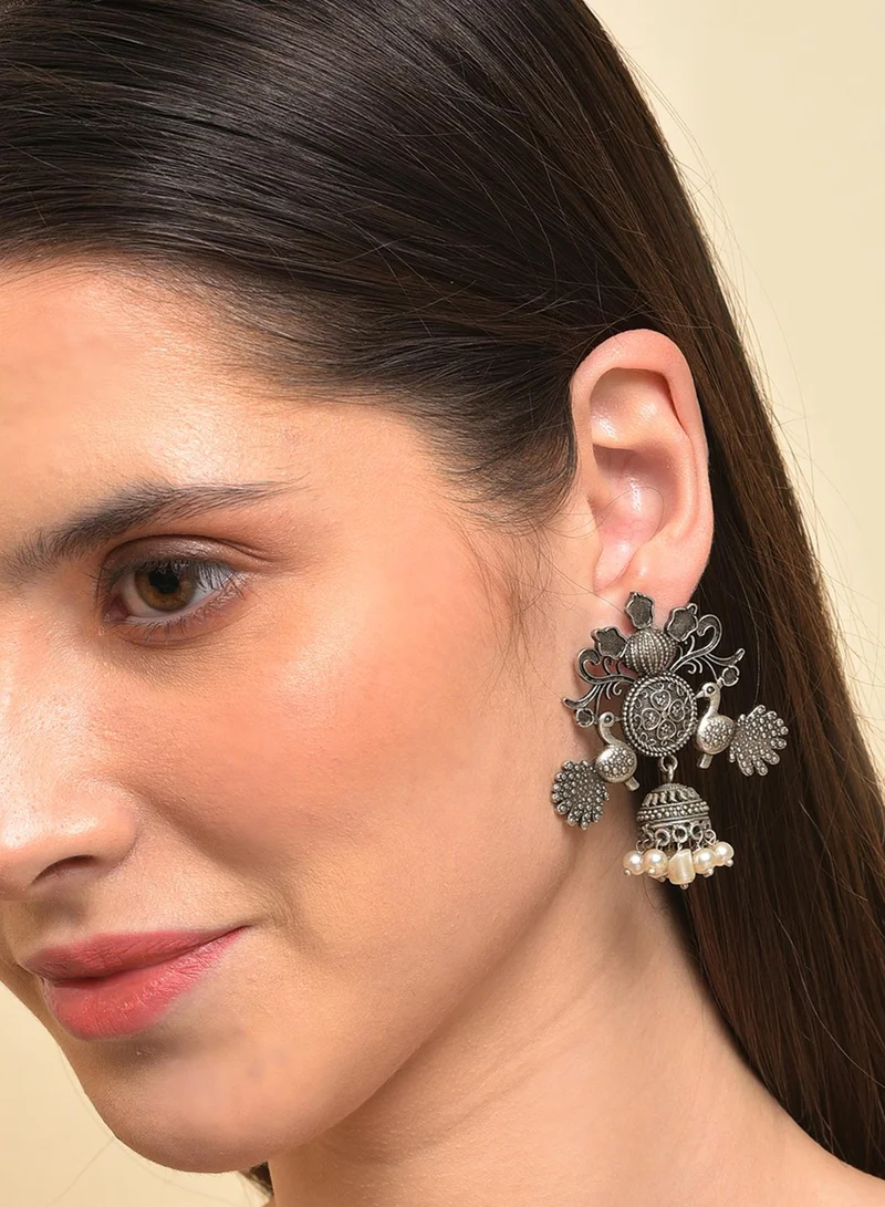 SOHI Dome Shaped Artificial Drop Earring Jewellery